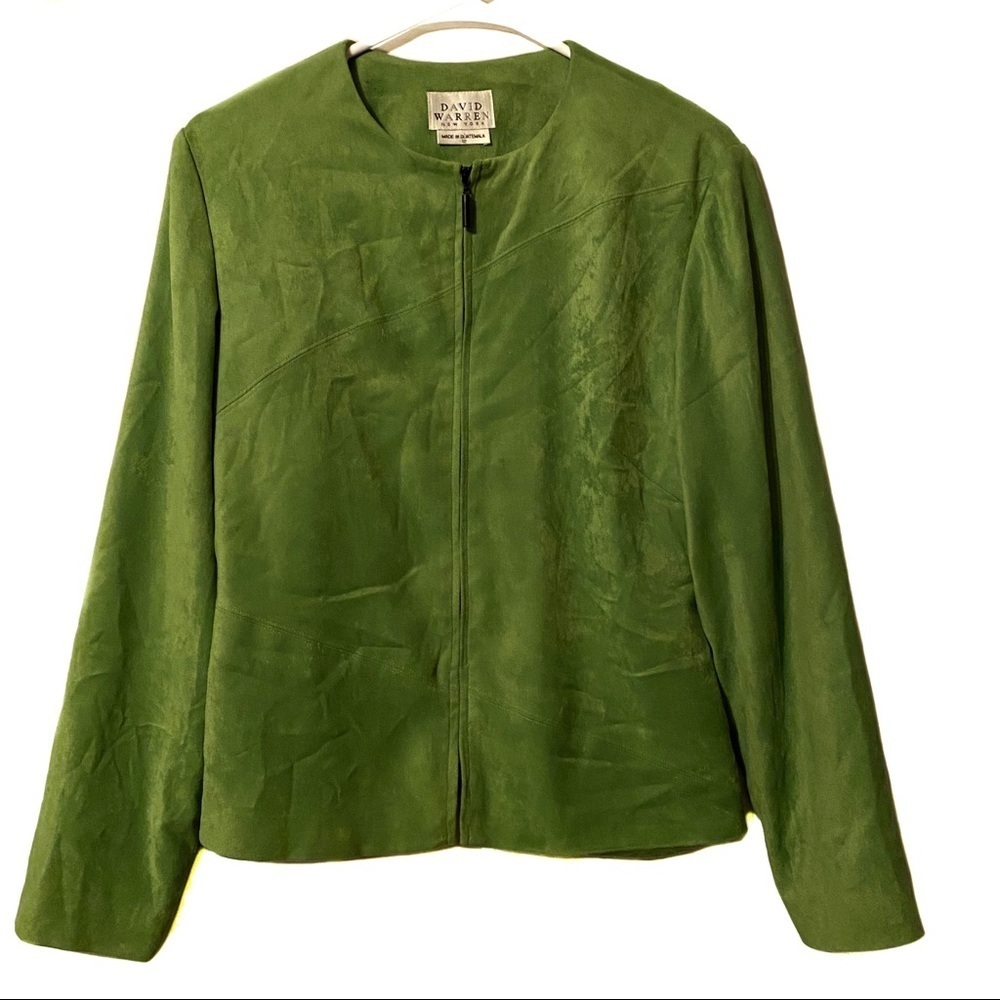 David Warren New‎ York faux-suede blazer size 12